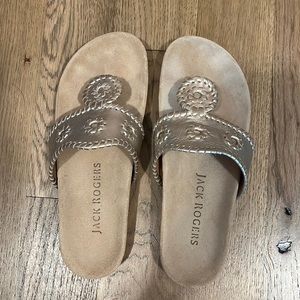 Jack Rogers Gold Sandals